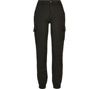 Urban Classics Ladies High Waist Cargo Pants Mujer Pantalones Cargo Negro Ancho