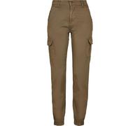 Urban Classics Ladies High Waist Cargo Pants, Pantalones, Mujer, Verde (Green Olive), 27