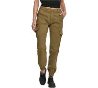 Urban Classics Ladies High Waist Cargo Pants, Pantalones, Mujer, Verde (Summer Olive), 31
