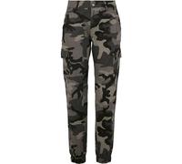Urban Classics Ladies High Waist Cargo Pants Pantalones, Multicolor (Dark Camo 00784), 18 (Size: 31) para Mujer