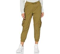 Urban Classics Ladies High Waist Crinkle Nylon Cargo Pants Pantalón de Vestir, Medio, XS Mujeres