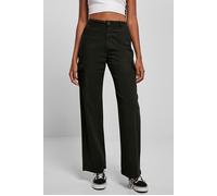 Urban Classics Ladies High Waist Straight Cargo Pants Black Talla: 29 | Pantalones cargo Outlet | Mujer | Negro