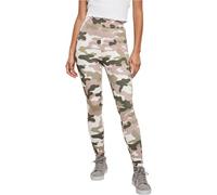 Urban Classics Ladies High Waist Tech Leggings Pantaln, Duskrose Camo, S para Mujer