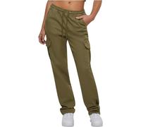 Urban Classics Ladies High Waist Twill Cargo Pants Pantalones, Tiniolive, XL para Mujer
