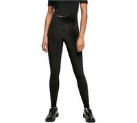 Urban Classics Ladies High Waist Velvet Leggings Mujer Leggins Negro S