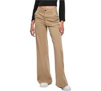 Urban Classics Ladies High Waist Wide Leg Chino Pants Pantalones, Unionbeige, 32 para Mujer