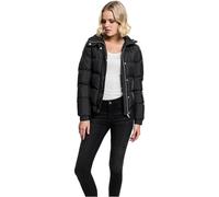 Urban Classics Ladies Hooded Puffer Jacket Chaqueta, Negro (Black 7), XS para Mujer