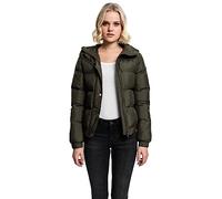 Urban Classics Ladies Hooded Puffer Jacket Chaqueta, Verde (Darkolive 551), M para Mujer