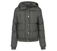 Urban Classics Ladies Hooded Puffer Jacket Mujer Chaqueta entre-tiempo Negro