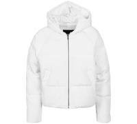 Urban Classics Ladies Hooded Puffer Jacket Mujer Chaqueta entre-tiempo Negro