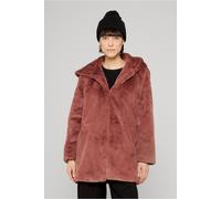 Urban Classics Ladies Hooded Teddy Coat Darkrose Talla: XS | Chaquetas de Piel Sintética Outlet | Mujer