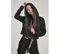 Urban Classics Ladies Hoodie Ladies Contrast Drawstring Hoody Negro L