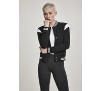 Urban Classics Ladies Jacket Ladies Inset College Sweat Jacket Black/White M
