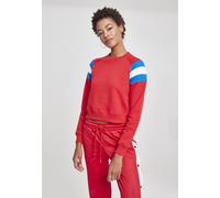 Urban Classics Ladies' jumper Ladies Sleeve Stripe Crew Firered/Brightblue/White XS