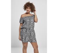 Urban Classics Ladies jumpsuit Ladies AOP Off Shoulder Short Jumpsuit TB3433 4XL