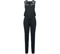 Urban Classics Ladies Lace Block Jumpsuit Mono Negro 3XL