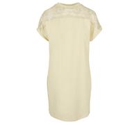 Urban Classics Ladies Lace Tee Dress Softyellow Talla: M | Mini Vestidos Outlet | Mujer | Amarillo