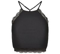 Urban Classics Ladies Laces String Top Camiseta sin Mangas, Negro (Black 00007), Large para Mujer