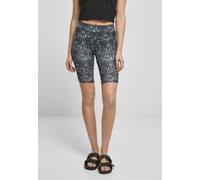 Urban Classics Ladies Ladies AOP Cycle Shorts 2-Pack Black/White+Black 3XL