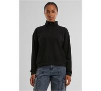 Urban Classics Ladies Light Terry Troyer Sudadera, Negro, L para Mujer