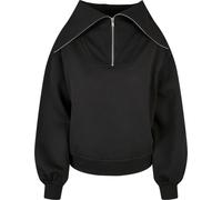 Urban Classics Ladies Ladies Oversized High Neck Troyer Crew Negro S