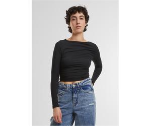 Urban Classics Ladies Ladies Ruffled Super Slim Longsleeve TB7088 4XL