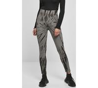 Urban Classics Ladies Leggings Ladies Cotton Tie Dye High Waist Leggings Negro/Asfalto 3XL