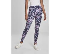 Urban Classics Ladies Leggings Ladies High Waist Tie Dye Leggings Darkshadow/Pink XS