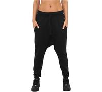 Urban Classics Ladies Light Fleece Sarouel Pant Pantalones Deportivos, Negro (Black 7), L para Mujer