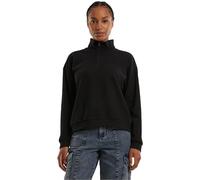 Urban Classics Ladies Light Terry Troyer Sudadera, Negro, L para Mujer