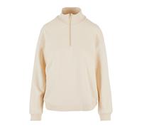 Urban Classics Ladies Light Terry Troyer Whitesand Talla: XS | Sudaderas con Capucha Outlet | Mujer | Blanco