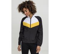 Urban Classics Ladies 3-Tone Windbreaker Chaqueta, Multicolor (Black/White/Chromeyellow), XL para Mujer