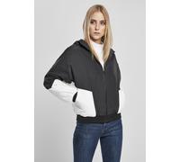 Urban Classics Ladies Lightweight Jacket Ladies Padded 2-Tone Batwing Jacket Black/White XS