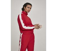 Urban Classics Ladies Lightweight Jacket Ladies Short Striped Crinkle Track Jacket Black/White XS