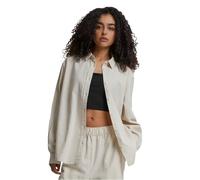 Urban Classics Ladies Linen Mixed Oversized Shirt Camisa, Softseagrass, M para Mujer