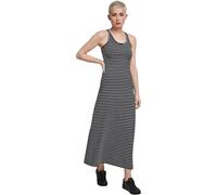 Urban Classics Ladies Long Racer Back Dress, Vestido Mujer, Multicolor (Black/White 00826), 36 (Talla del Fabricante: X-Small)