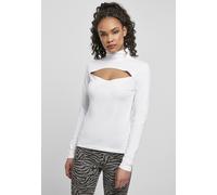 Urban Classics Ladies Longsleeve Ladies Cut-Out Turtleneck Longsleeve White 4XL