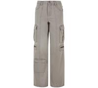 Urban Classics Ladies Loose Utility Denim Pants Lighter Dirty Washed Talla: 28 | Pantalones Cargo Outlet | Mujer | Azul