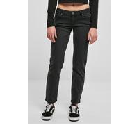 Urban Classics Ladies Low Waist Straight Denim Pants Black Washed Talla: 32 | Outlet | Mujer | Azul