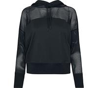 Urban Classics Ladies Mesh Hoodie Mujer Sudadera con Capucha Negro L