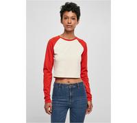 Urban Classics Ladies Organic Cropped Retro Baseball Longsleeve 3XL