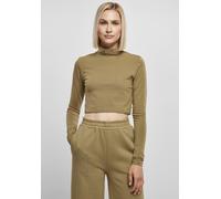 Urban Classics Ladies Organic Cropped Turtelneck Longsleeve Tiniolive 5XL