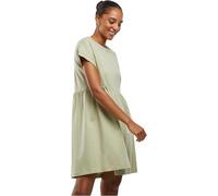 Urban Classics Ladies’ Organic Empire Valance Mujer Vestido Corto Negro