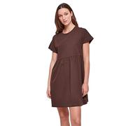 Urban Classics Ladies Organic Empire Valance tee Dress Vestido, Brown, M para Mujer