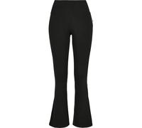 Urban Classics Ladies Organic Interlock Bootcut Leggings Mujer Leggins Negro