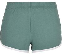 Urban Classics Ladies Organic Interlock Retro Hotpants Paleleaf/White XL