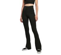 Urban Classics Ladies Organic Stretch Jersey Bootcut Leggings Mujer Leggins Negro XS