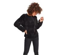 Urban Classics Ladies Oversize Chenille Sweater Mujer Sudadera Negro 100% poliéster Más Grande