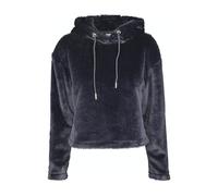 Urban Classics Ladies Oversize Short Teddy Hoody Black Talla: XL | Sudaderas con capucha Outlet | Mujer | Negro