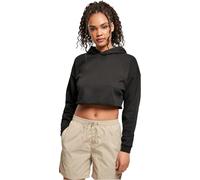 Urban Classics Ladies Oversized Cropped Hoodie Mujer Sudadera con Capucha Negro